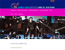 Tablet Screenshot of koreanmusicfestival.com
